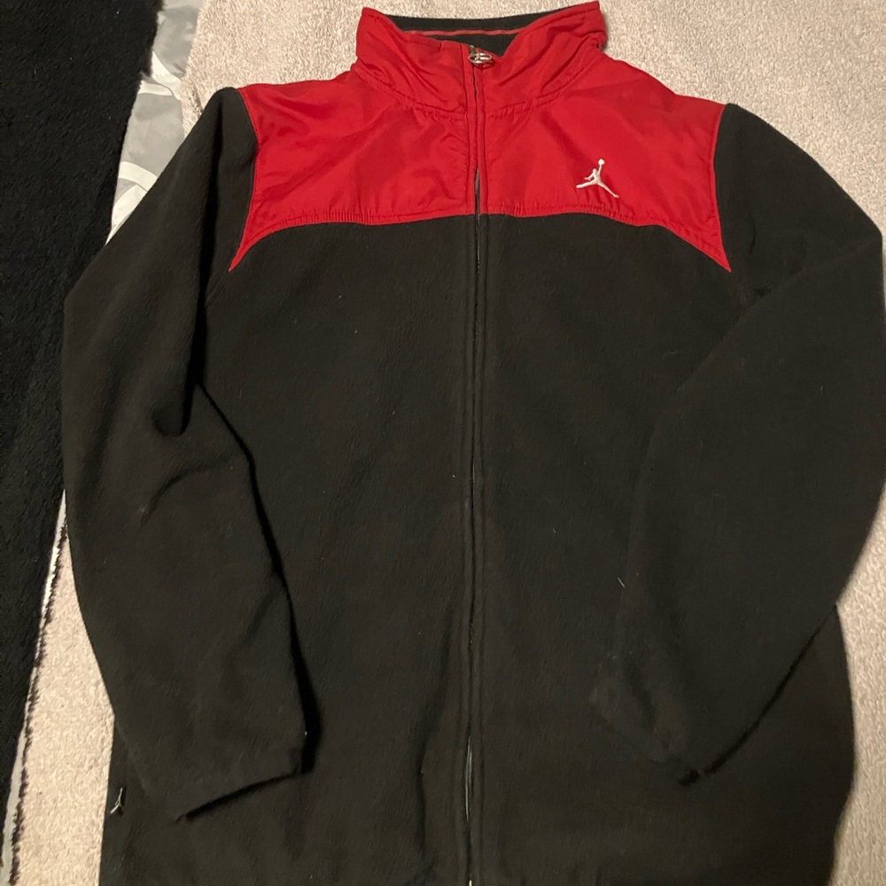 Jordan Black and Red fleece jacket